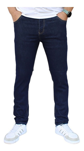 Jeans Ajustados Casuales Elásticos Para Hombre