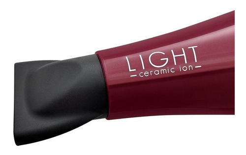 Secador De Cabelos Gama Light Ceramic Ion Marsala - 127v