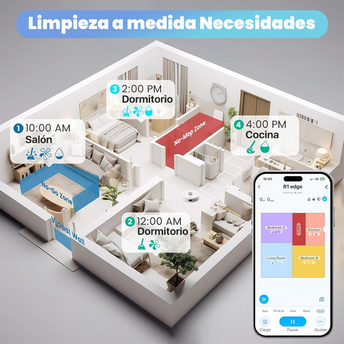 Lydsto R1 Edge Aspiradora Y Trapeadora Robot Autocarga