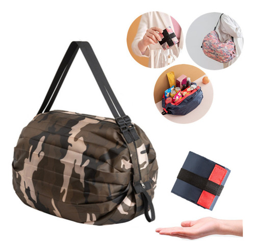 2 Bolsas De Compras Reutilizables Plegables De Gran Capacida