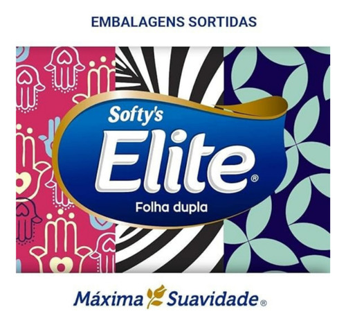 Lenço De Papel Elite 50 Folhas, Alta Absorção E Conforto