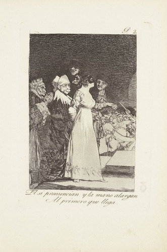 Los Caprichos De Goya - 2 Francisco Goya - Lámina 45x30 Cm.