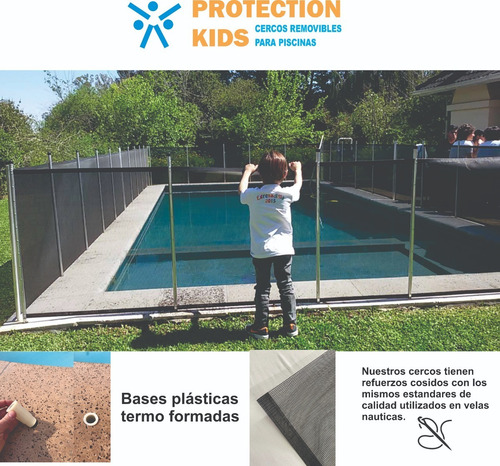 Imagen 2 de 10 de Cerco Removible Para Pileta Jardín Super Reforzado