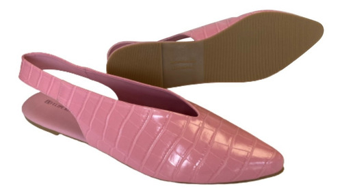 Imagen 5 de 9 de Zapato Flat Dama Puntal Felipe Rentería Drilo Tallas Extra