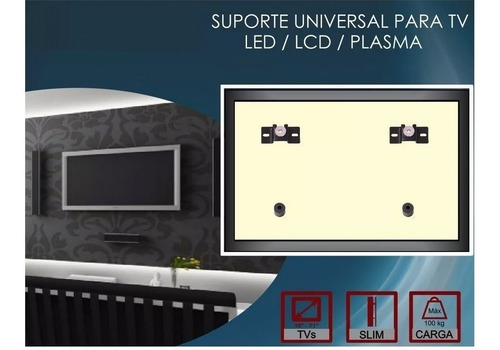 Imagem 3 de 6 de Suporte Tv Fixo Universal Led Lcd Plasma 10 Até 70