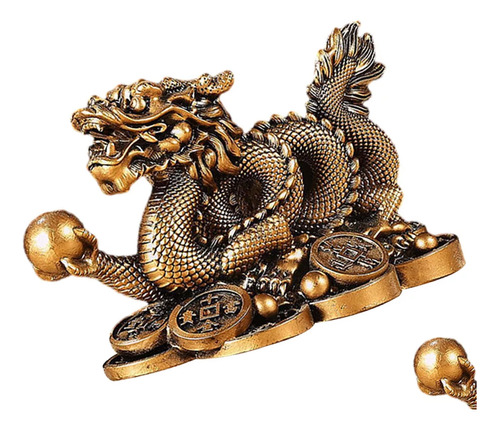 Dragon Chino De La Prosperidad, 8cm,fortuna Y Buena Suerte