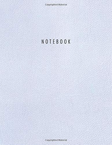 Notebook White Leather Style | Letter Size (85 X 11)  A4 Siz