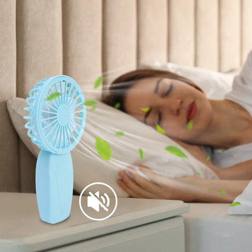 Ventilador Portátil De Mano, Ventilador Silencioso De 3 Velo