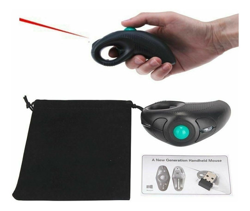  Mouse Inalambrico Con Trackball Y Apuntador Laser