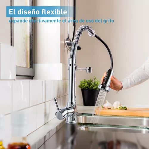 Grifo lavabo moderno en acero Inoxidable con control monomando para agua  Fría y caliente Incluye 2 Mangueras Flexibles grifos para lavabos de baño  grifo baño grifo de lavabo : : Bricolaje y