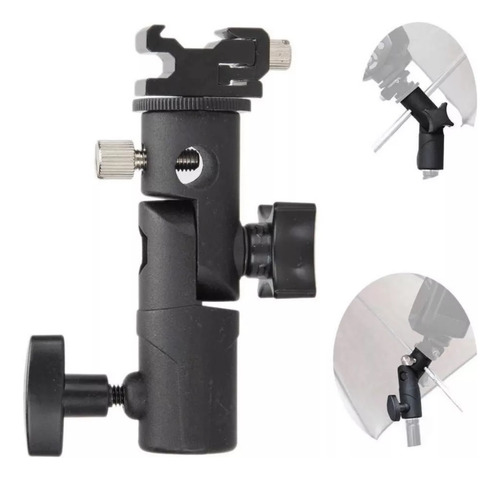 Flash Godox Speedlite Tt520ii + Bracket Acero Soporte Tipo B Negro