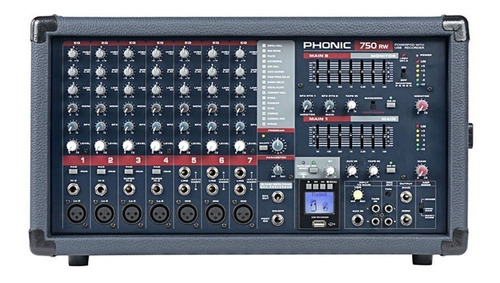 Consola Potenciada Phonic Power 750rw La Plata