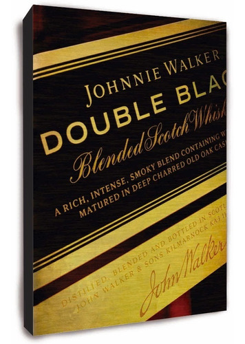 Cuadro De Johnnie Waker Whisky Y Todas Las Bebidas