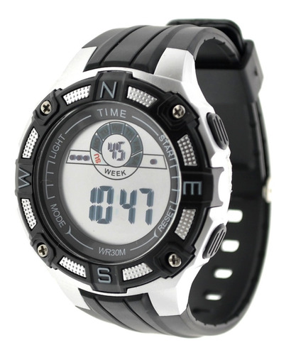 Reloj Time Caballero Sport Crono Alarma Sumergible 30m T08