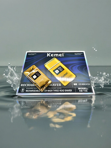 Kemei Afeitadora Shaver Km-tx8 Dorado