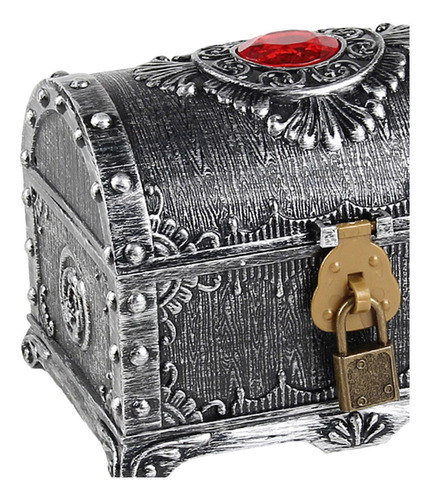 3 Cofre Del Tesoro Pirata, Accesorios De Plata Antigua