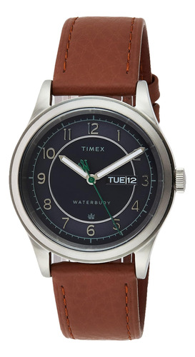 Reloj De Cuarzo Timex Waterbury Traditional Day-date De 39 M