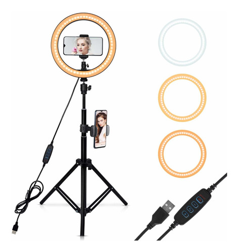  Selfie Ring Light With Adjustable TriPod Stand,  Modes...