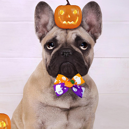 2 Otoño Halloween Mascota Corbata Cachorro Gato Estilo Yo