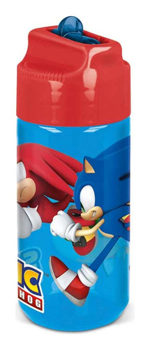 Botella Tritán Sonic Prime Sega 430 Ml Con Pajita Libre Bpa