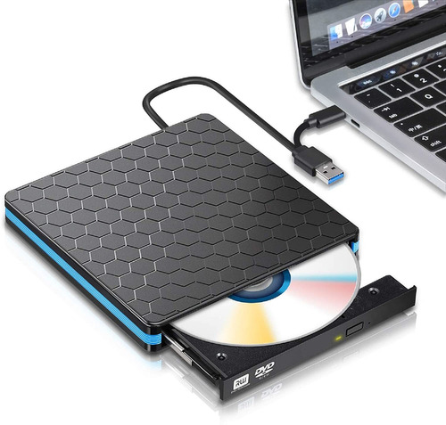 Dvd Dvd Externo Usb 3 0 Tipo C Drive Cd Dulo Puerto Dvd...