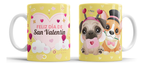 Kit Imprimible Plantillas Tazas San Valentín Sublimar M147