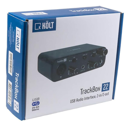 Interface De Audio Kolt Trackbox 22 Com 2 Entradas 2 Saídas