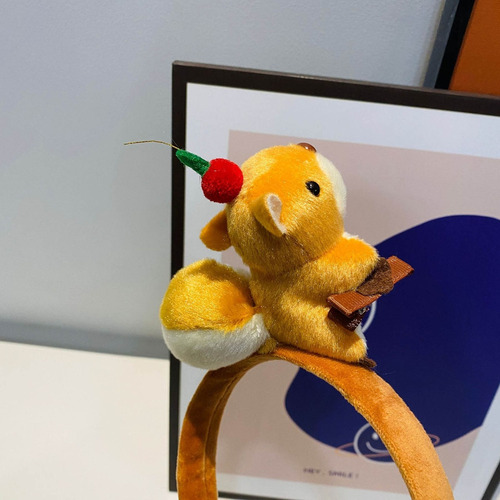 Diadema Adornada Con Animales En 3d, Diademas De Ardilla, Jo
