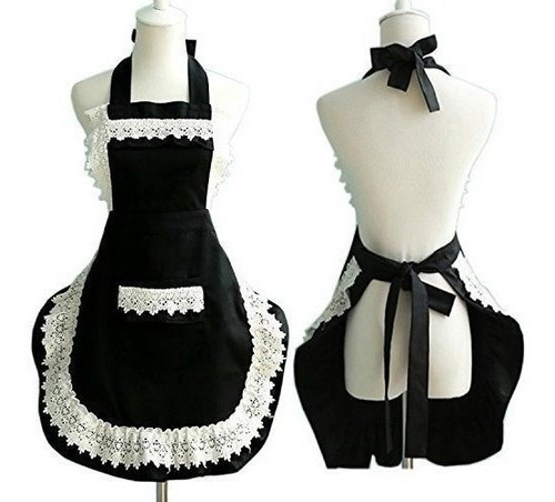 Lovely Lace Work Adjustable Apron Inicio Shop Cocina Cooking