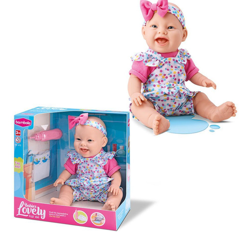 Boneca Estilo Reborn Lovely Babies Faz Xixi - Bambola - 769