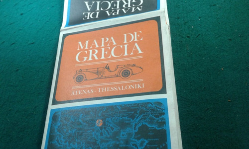 Mapa De Grecia Y Tesalonia - Carreteras Y Comunicaciones (Usado)