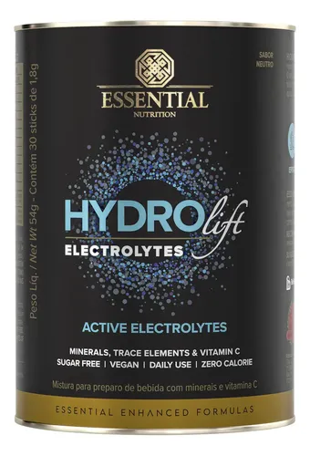 Suplemento Hidrolift Essential Nutrition 30 Sticks Sabor Neutro