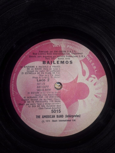 Sin Tapa Disco The American Band Bailemos Bi0