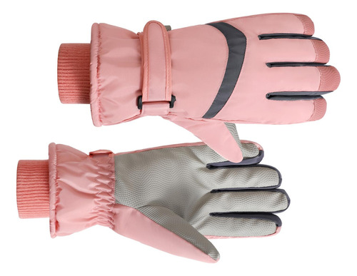 Guantes Cálidos De Invierno Para Esquí, Guantes Rosa