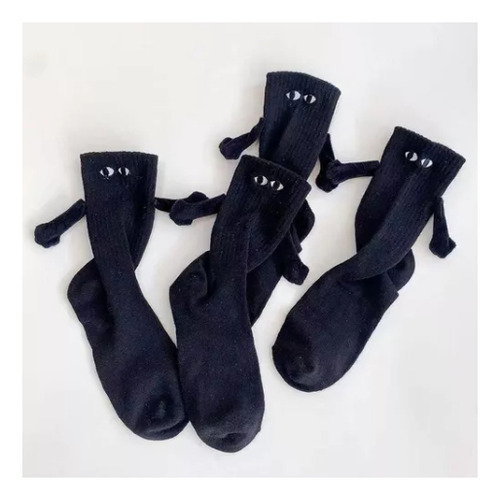 2 Pares Calcetines Con Manitas Y Ojos Magneticos Para Pareja