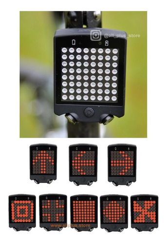 Luz Led Direccional Trasera Bicicleta Laser Cicla Ciclismo