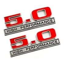 Comprar 2 Emblemas 5.0 High Performance Accesorios Tuning Car Sport 
