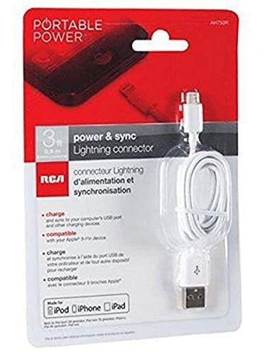 Rca 3 Pies Usb A Conector De Relámpago De Manzana 76b6j