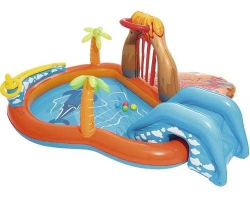 Piscina Inflable Interactiva Volcán  2.65  X   1.04 M