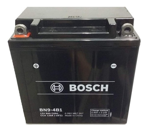 Bateria Motomel Pitbull 200 12n9 4b Bosch Bn9-4b1 12v 9ah 13