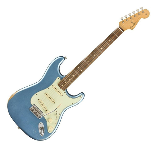 Guitarra eléctrica Fender Vintera Road Worn '60s Stratocaster de aliso lake placid blue laca de nitrocelulosa con diapasón de granadillo brasileño