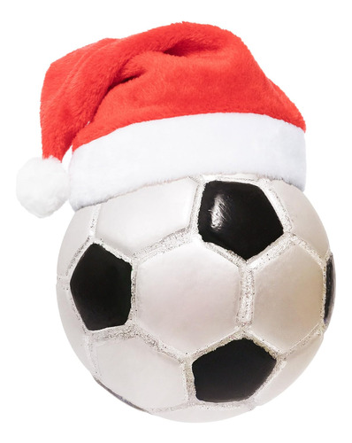 Esfera De Navidad Diseño Balon De Futbol Color Blanco Negro