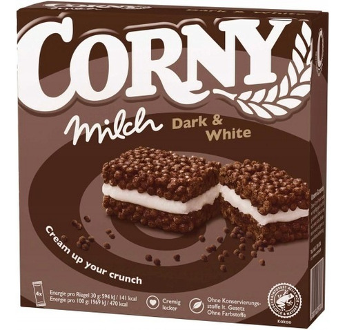 Barra Cereal Corny Chocolate Rellena Leche 120g (4x30g)