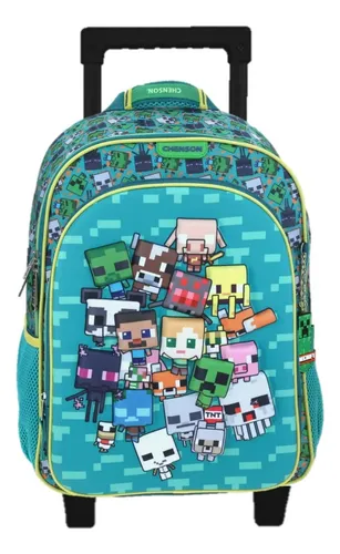 Mochila Minecraft Niño Con Ruedas