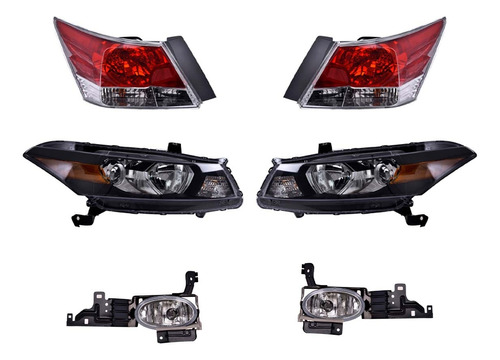 Faros Niebla + Ppales Y Calaveras Depo Accord 2011 - 2012