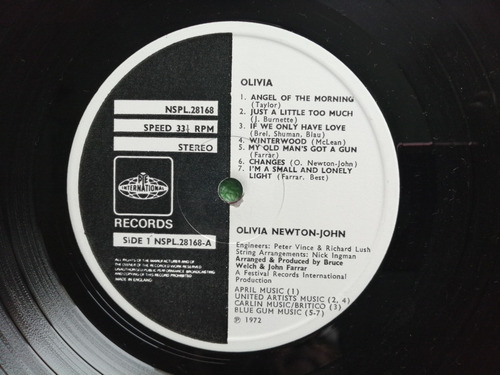 Eam Lp Vinilo Olivia Newton John 1972 Segundo Album Estudio (Usado)