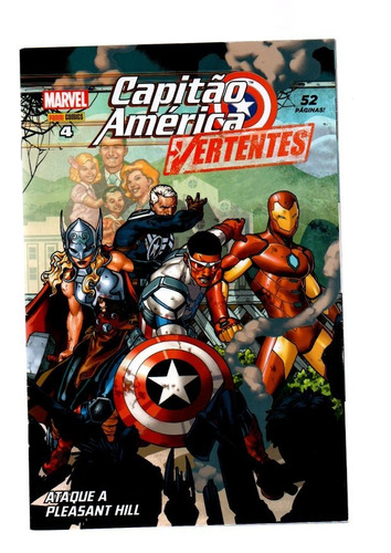 Hq Marvel Capitão América Vertentes  Nº4 2017