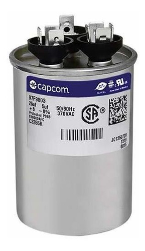 Ge Genteq Capacitor Ronda 25-5 Uf Mfd 370 Voltios 97f9803, 2