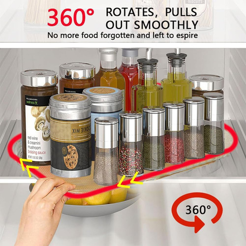 Organizador De Tocadiscos De Susan Lazy Susan Para Refrigera