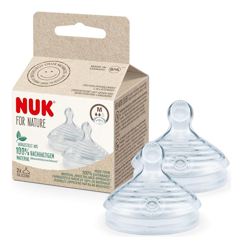 Tetina Nuk For Nature X2u Flujo S-m Bebes 